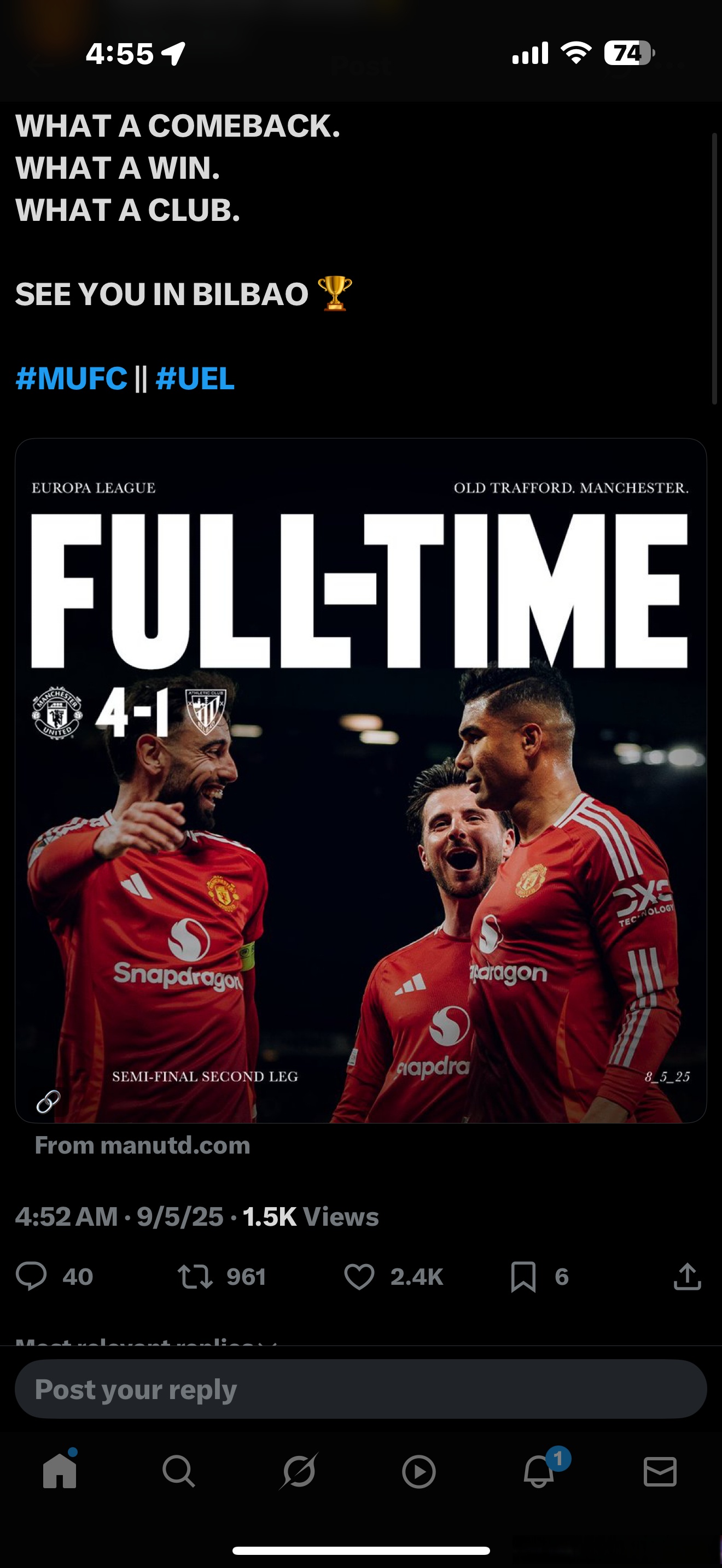 曼联击败意大利劲旅领跑联赛的简单介绍